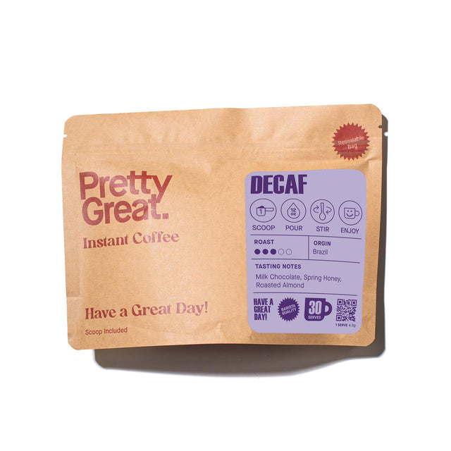 Pretty Great Instant Brazil Decaf: 30 Day Bag